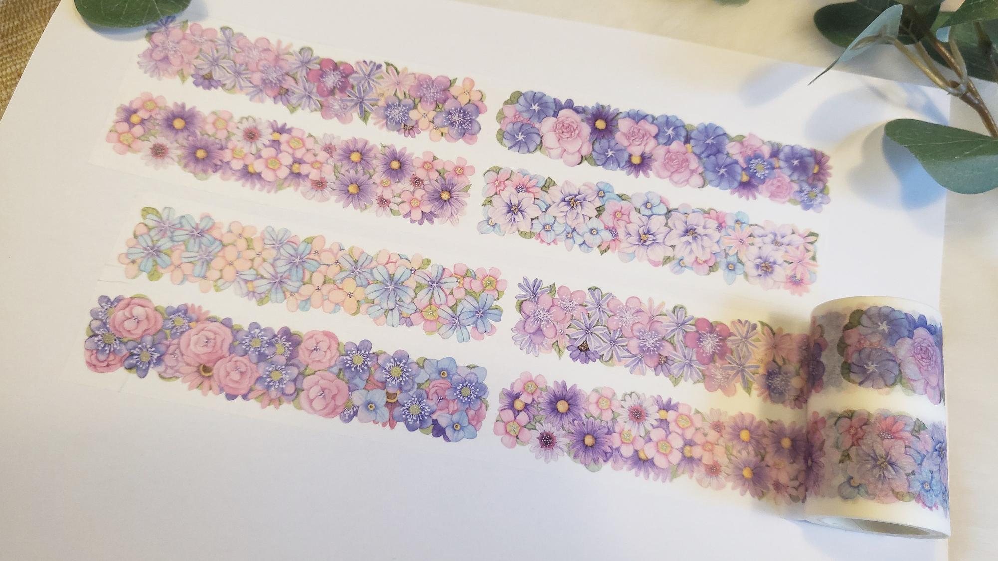Design Washi Tape Blumen Bordüre